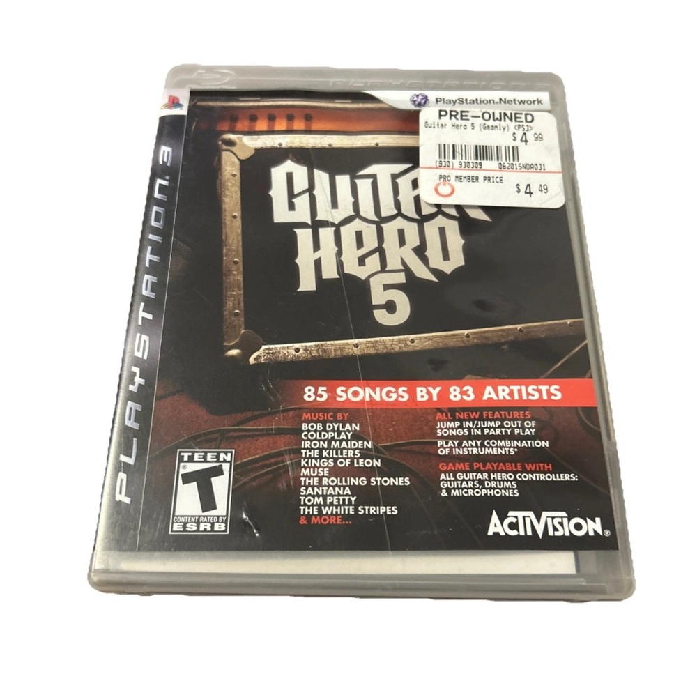 Guitar Hero 5 for PlayStation 3 - Black